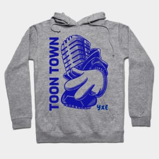 Saskatoon Street blend of blue Graffiti Stencil Hoodie